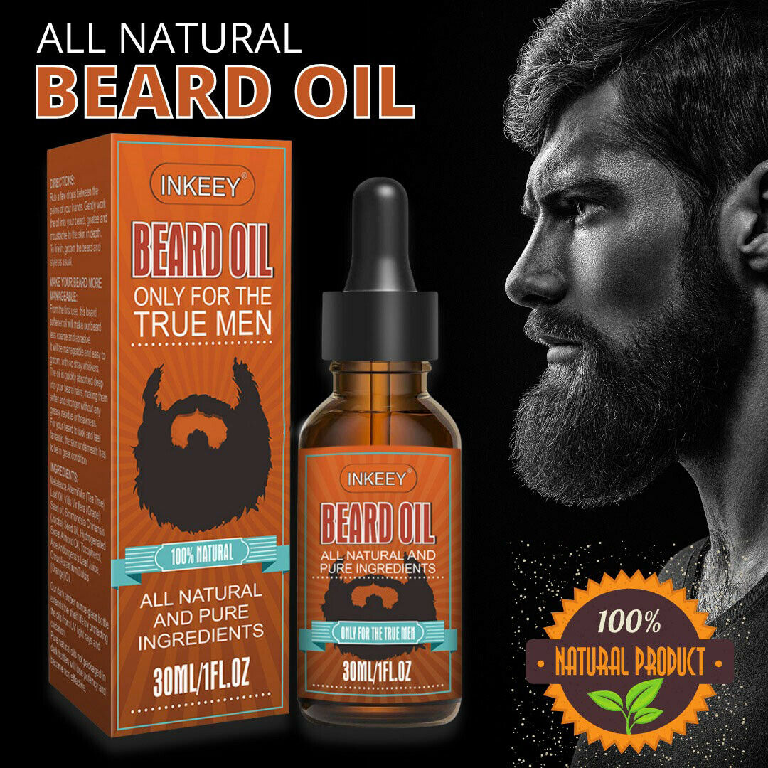 Beard Oil For MEN Hair Growth Oil Serum Mustache Grooming Growing Moisturizer US